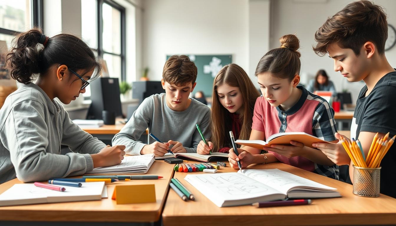 Modern university campus for students