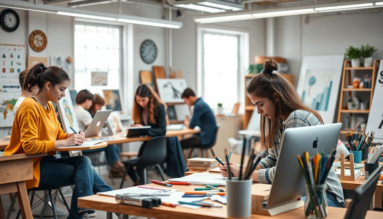 Students and educational resources in a modern learning environment